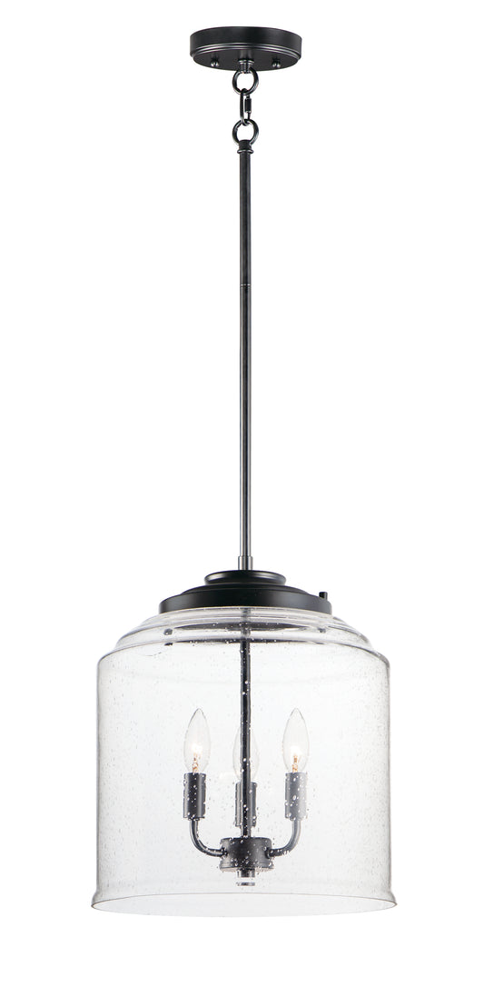 Acadia 3-Light Pendant Black by Maxim Lighting