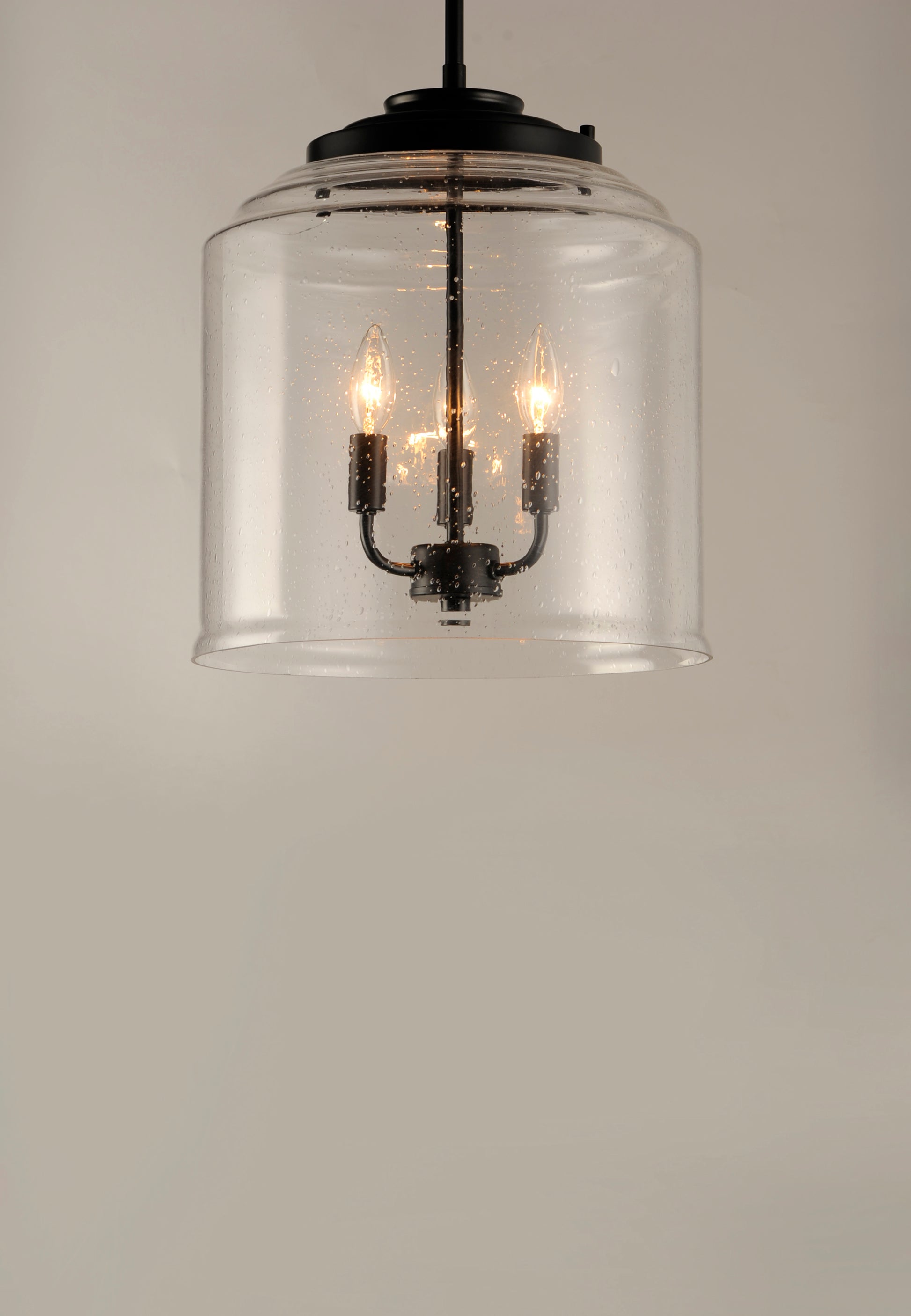 Acadia 3-Light Pendant Black by Maxim Lighting