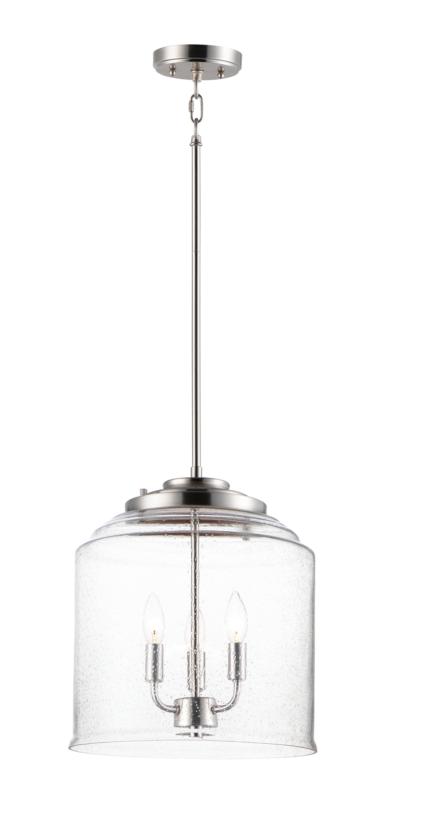 Acadia 3-Light Pendant Satin Nickel by Maxim Lighting