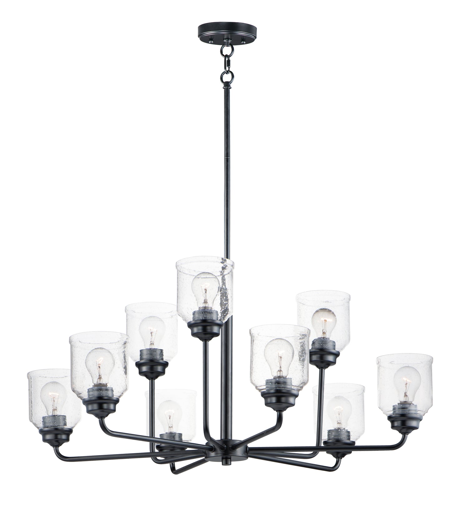Acadia 9-Light Chandelier Black by Maxim Lighting