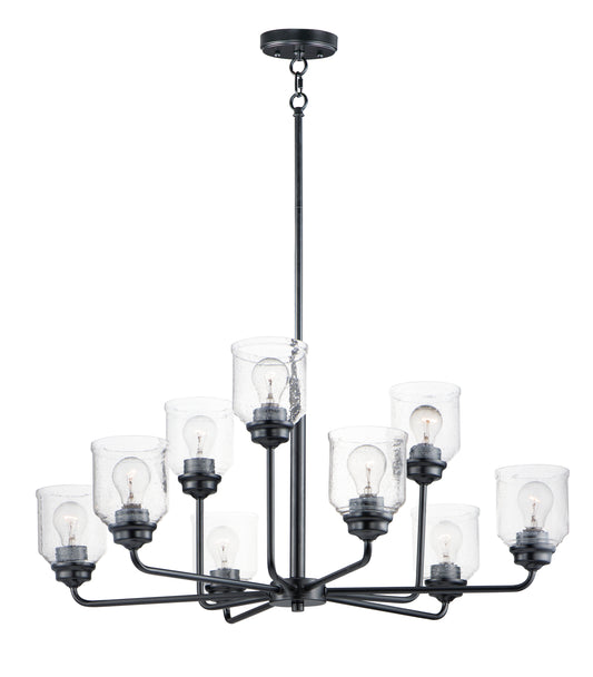 Acadia 9-Light Chandelier Black by Maxim Lighting