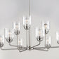 Acadia 9-Light Chandelier Satin Nickel by Maxim Lighting