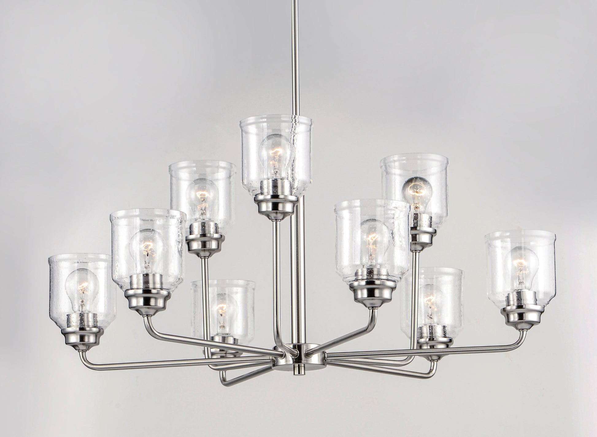 Acadia 9-Light Chandelier Satin Nickel by Maxim Lighting