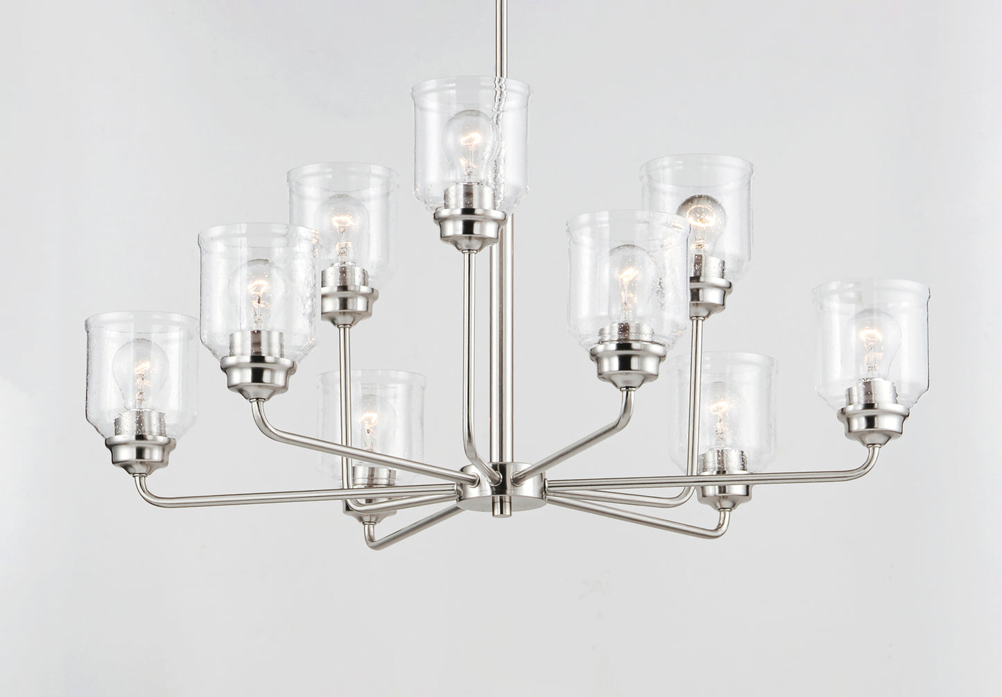 Acadia 9-Light Chandelier Satin Nickel by Maxim Lighting