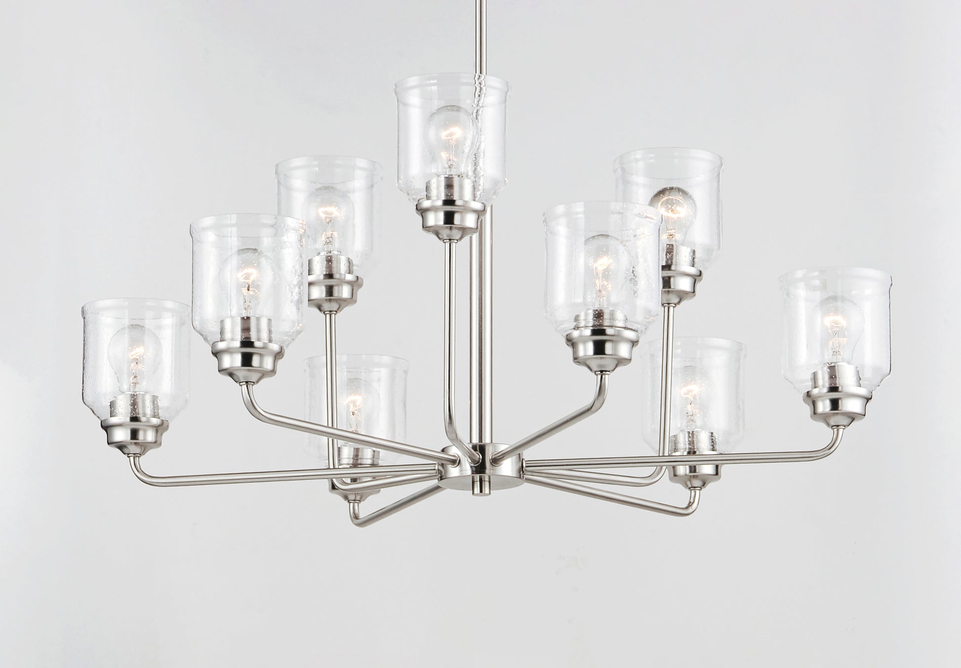 Acadia 9-Light Chandelier Satin Nickel by Maxim Lighting