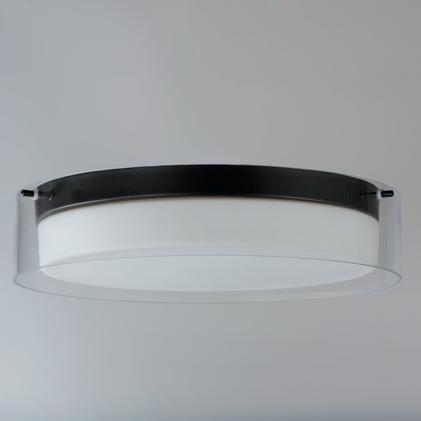 Duo 16" Round LED Flush Mount Black by Maxim Lighting