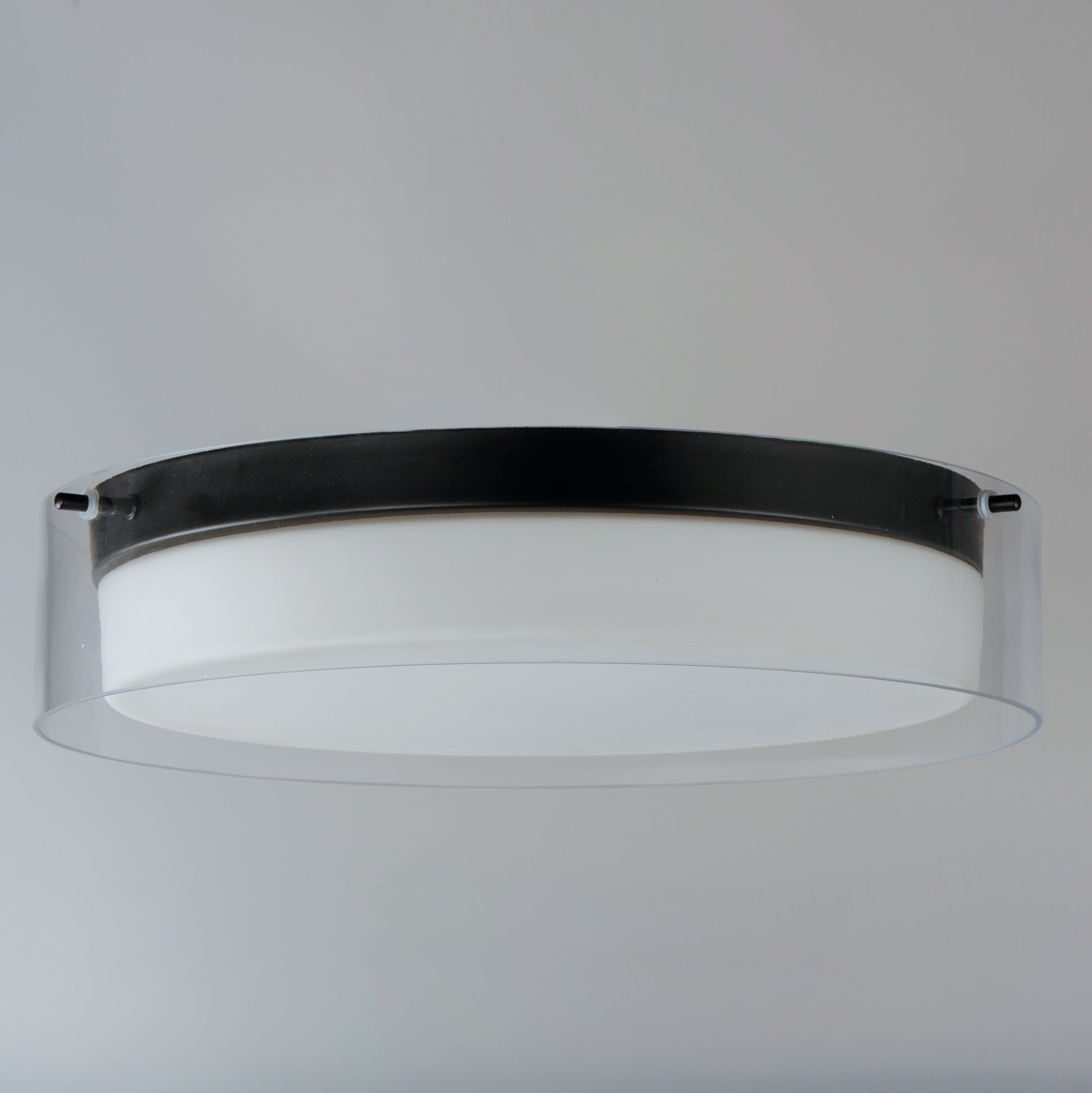 Duo 16" Round LED Flush Mount Black by Maxim Lighting