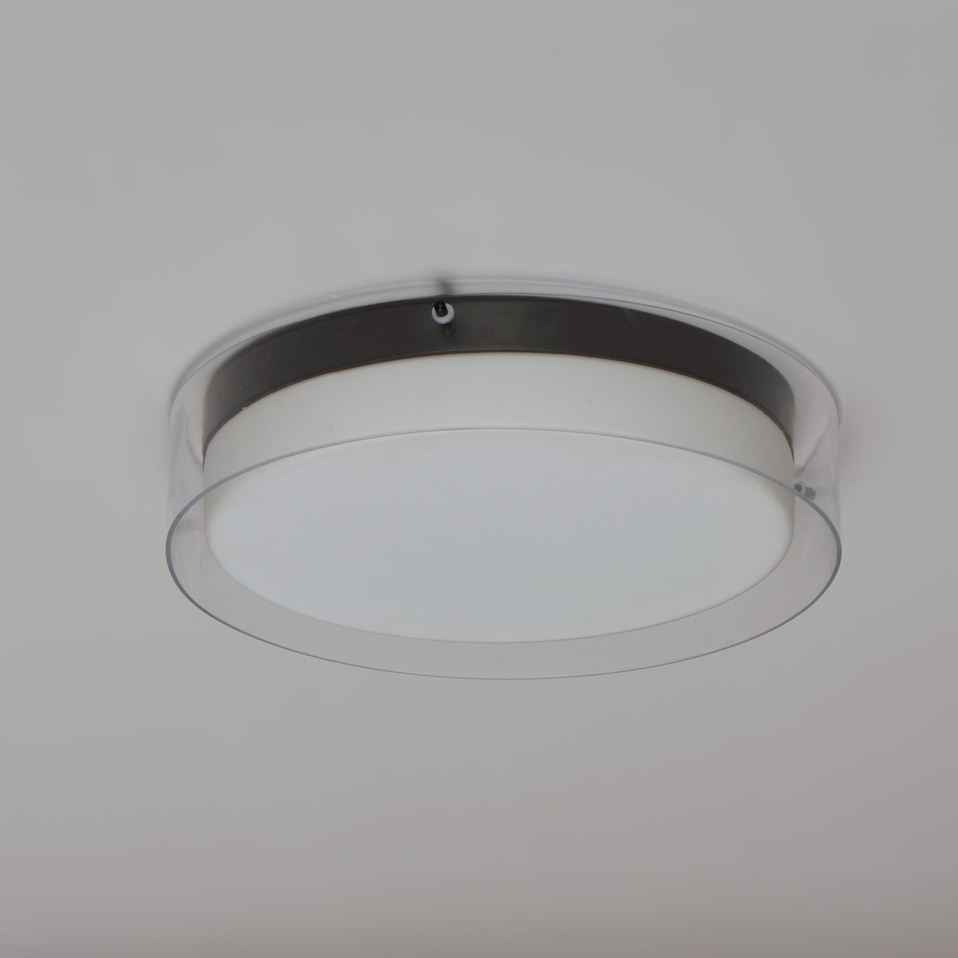 Duo 16" Round LED Flush Mount Black by Maxim Lighting