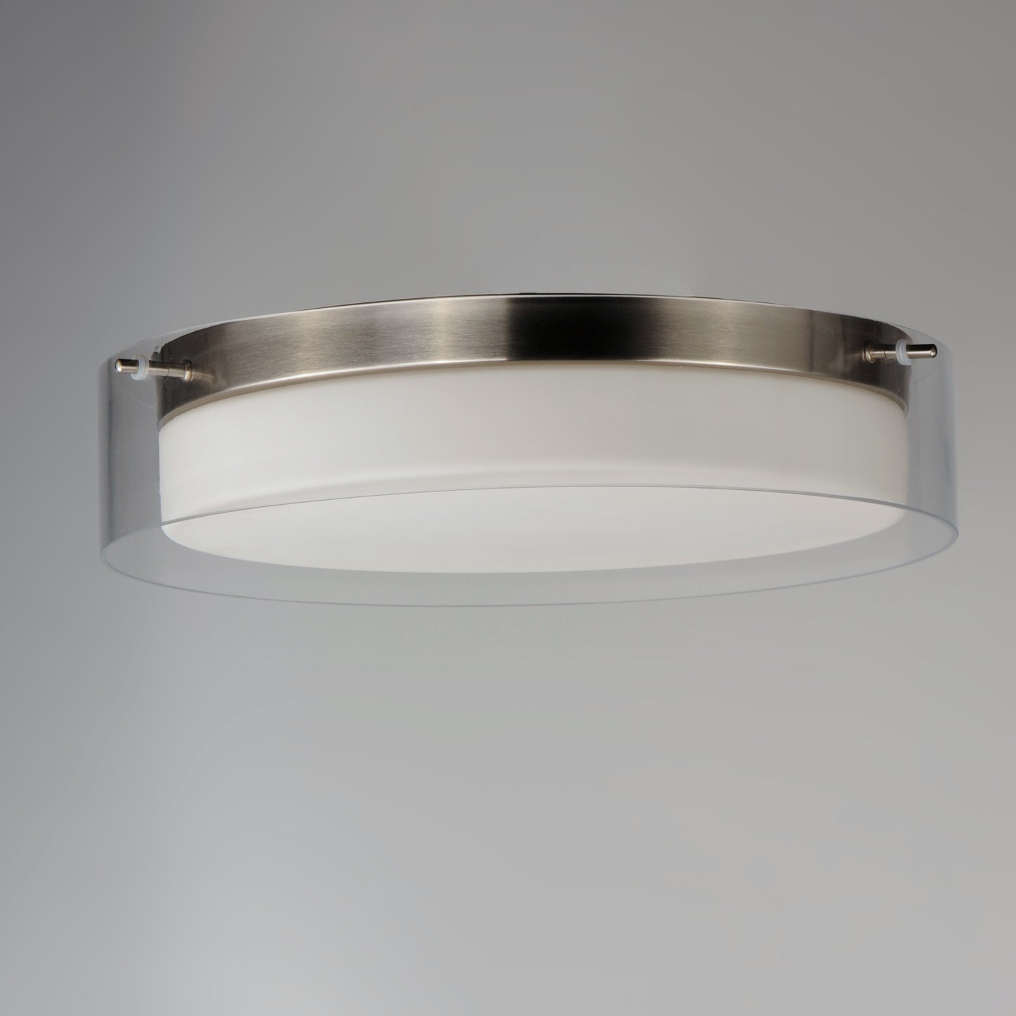 Duo 16" Round LED Flush Mount Satin Nickel by Maxim Lighting