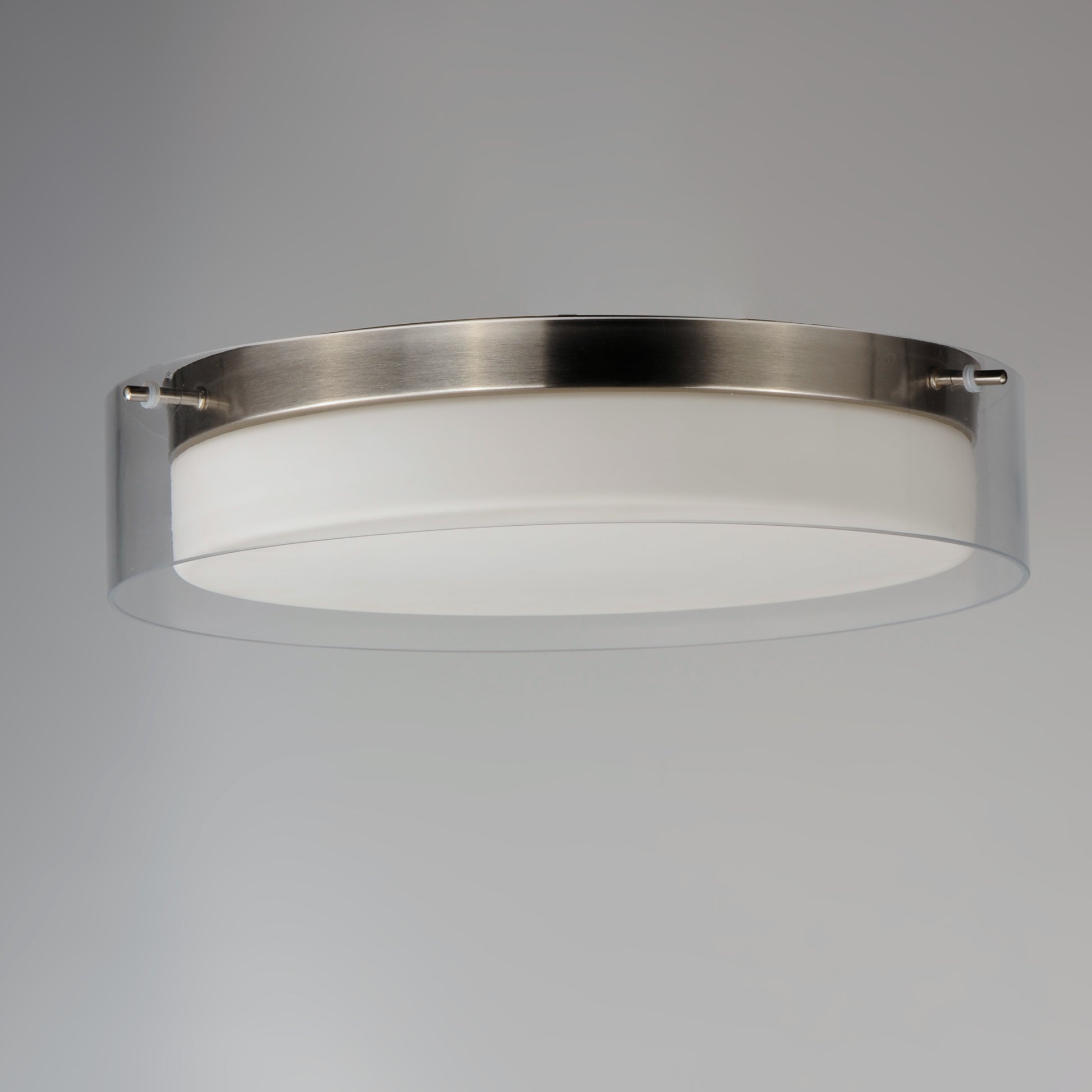 Duo 16" Round LED Flush Mount Satin Nickel by Maxim Lighting