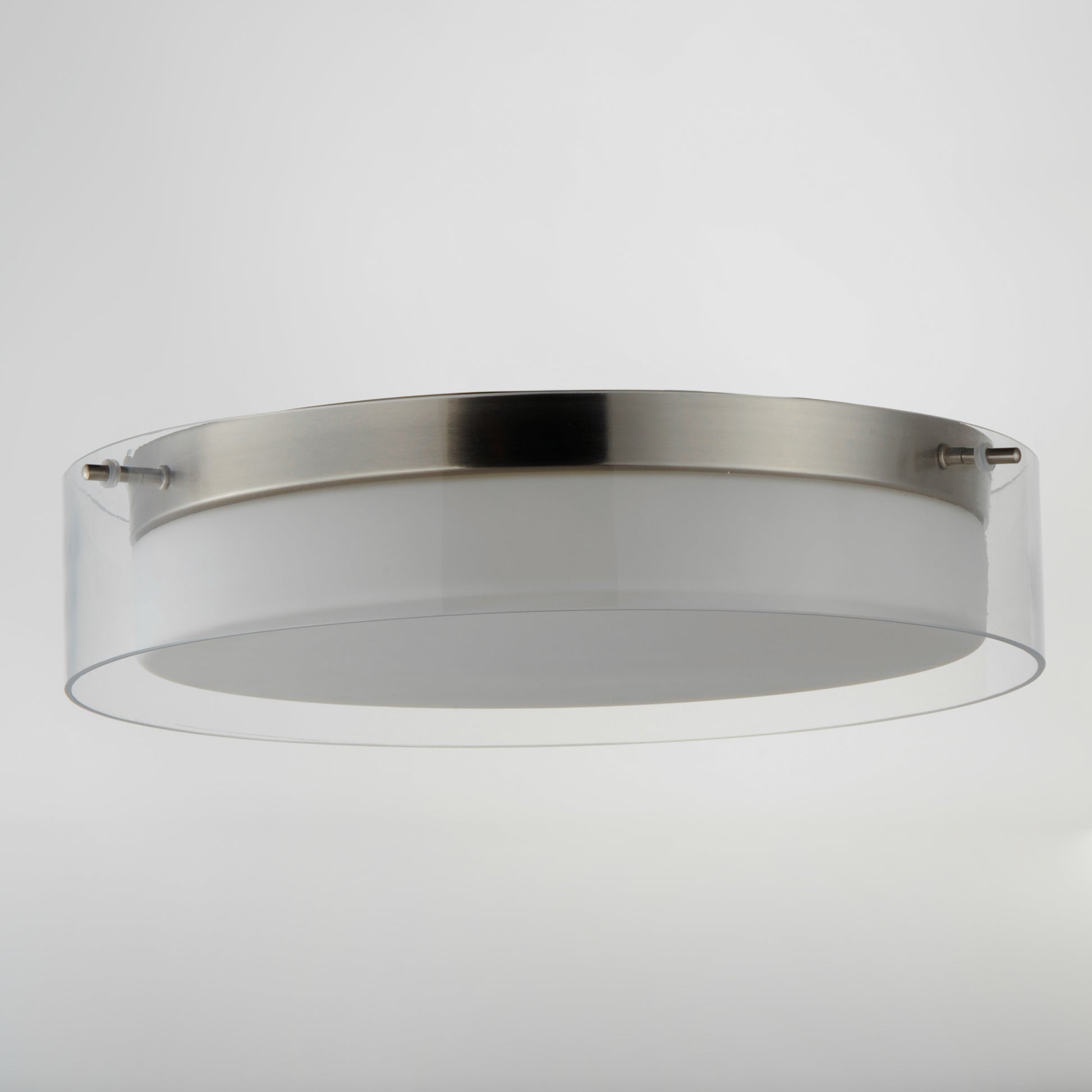 Duo 16" Round LED Flush Mount Satin Nickel by Maxim Lighting
