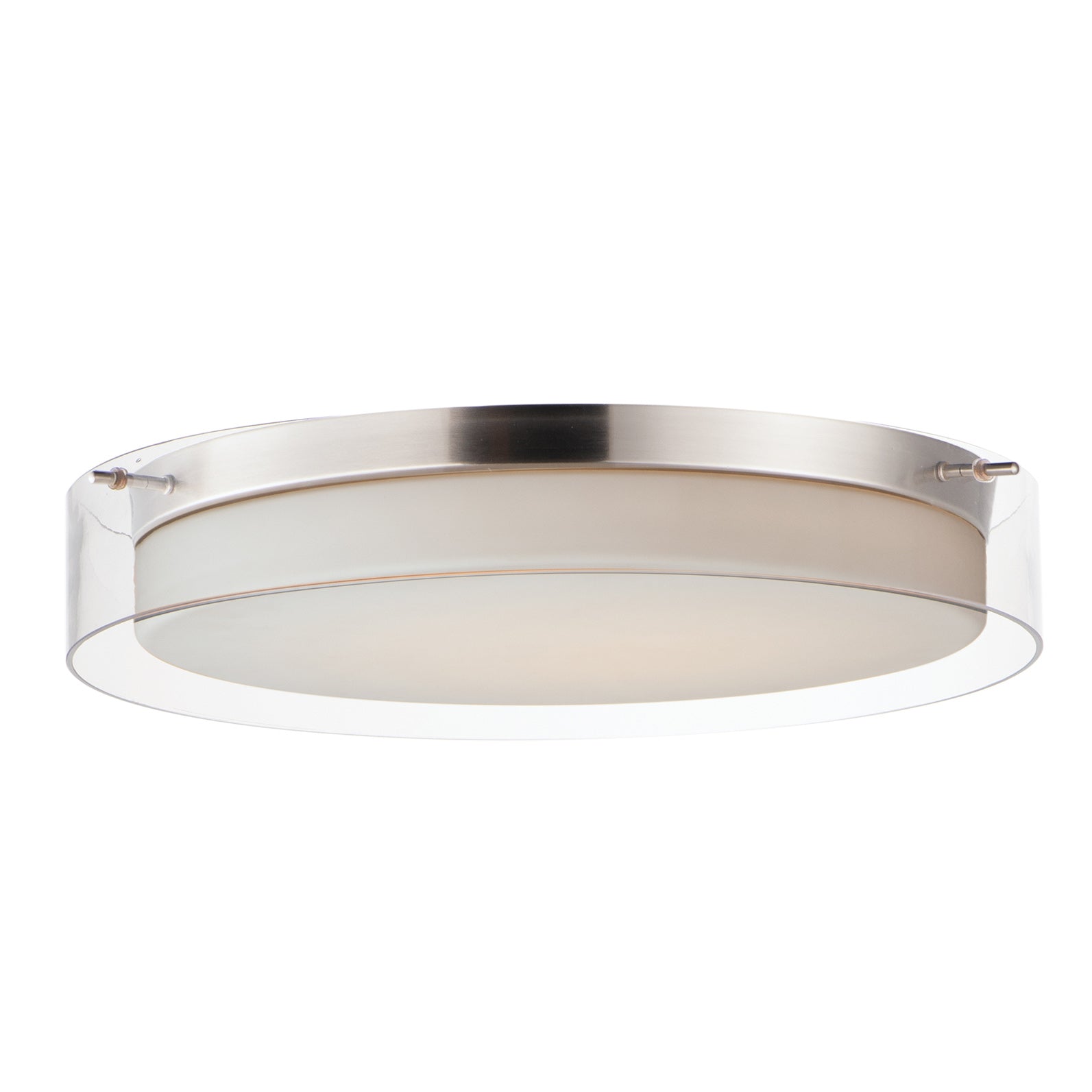 Duo 20" Round LED Flush Mount Satin Nickel by Maxim Lighting