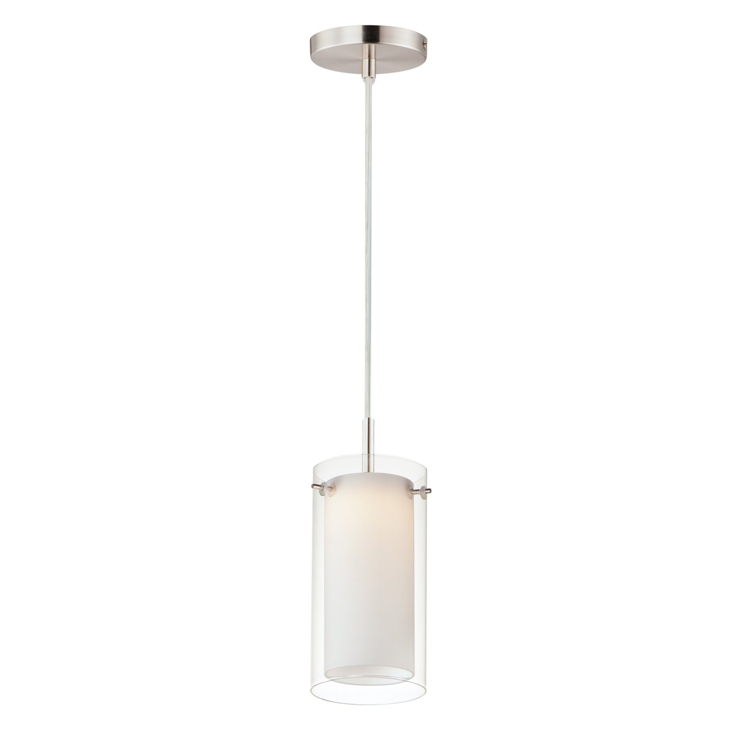 Duo Mini LED Pendant Satin Nickel by Maxim Lighting
