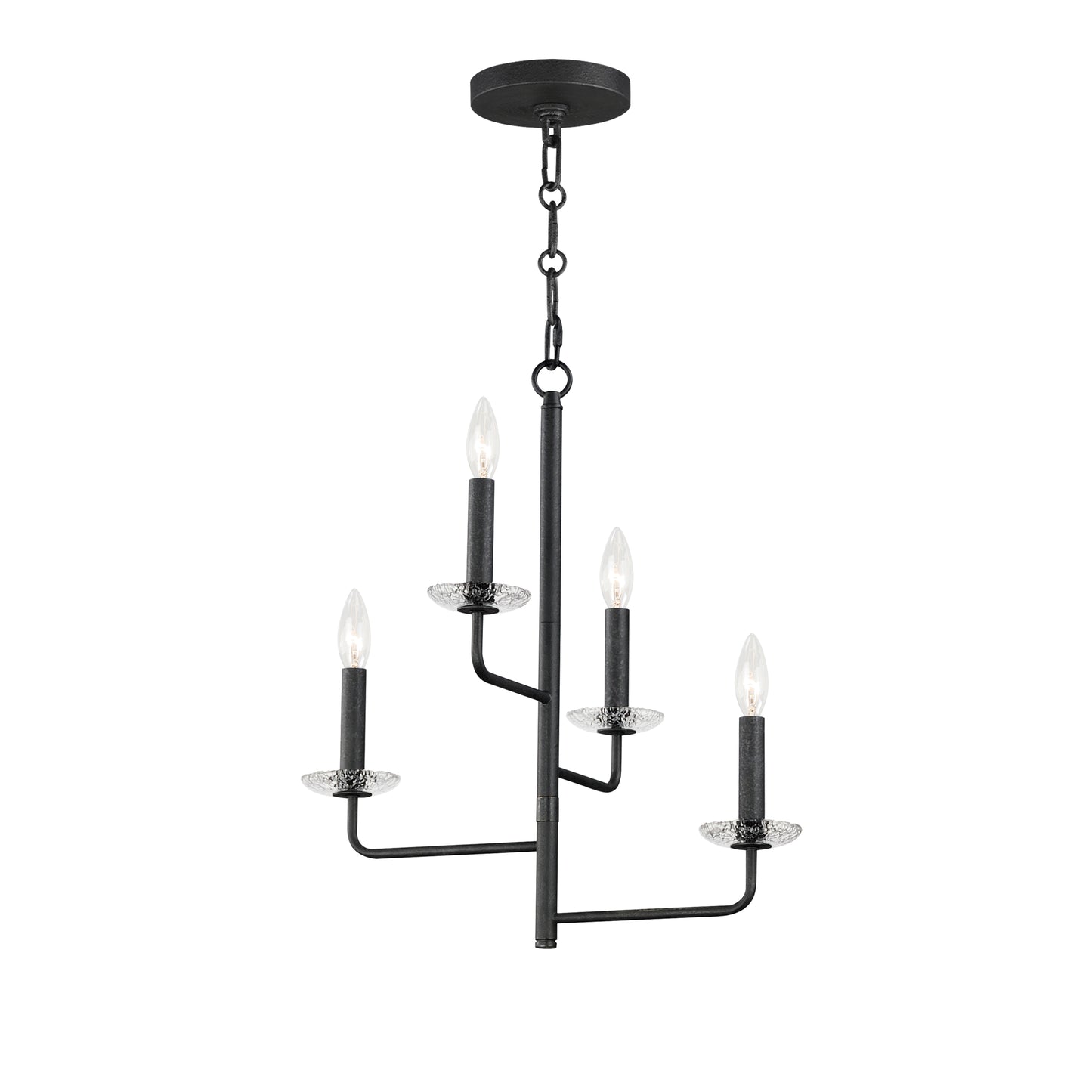 Madeira 4-Light Chandelier Anthracite by Maxim Lighting