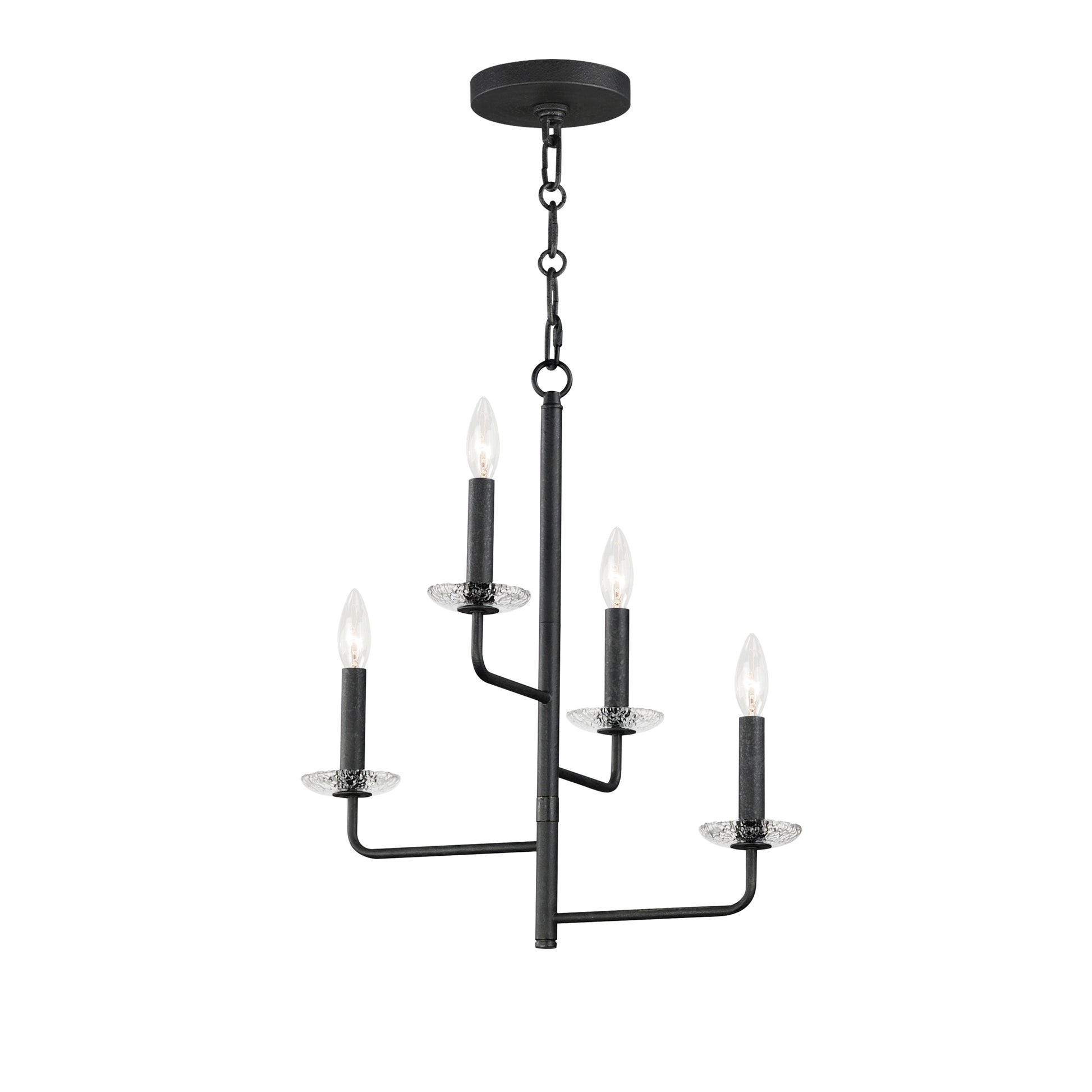 Madeira 4-Light Chandelier Anthracite by Maxim Lighting