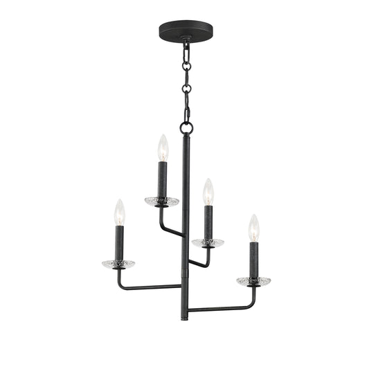 Madeira 4-Light Chandelier Anthracite by Maxim Lighting