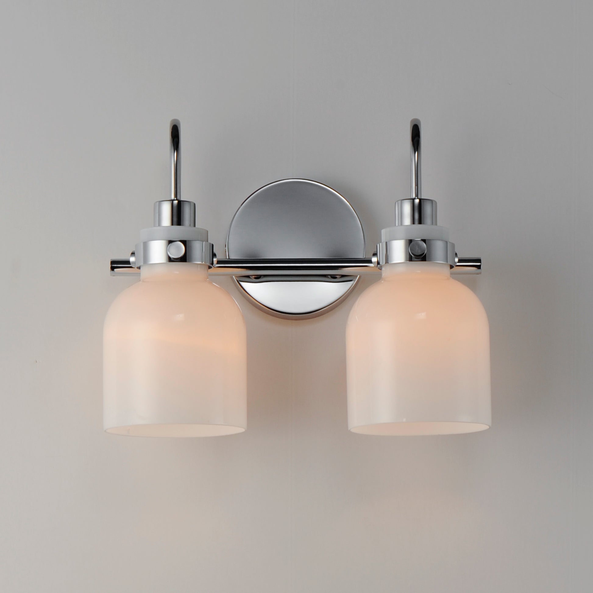 Milk 2-Light Bath Vanity Polished Chrome by Maxim Lighting