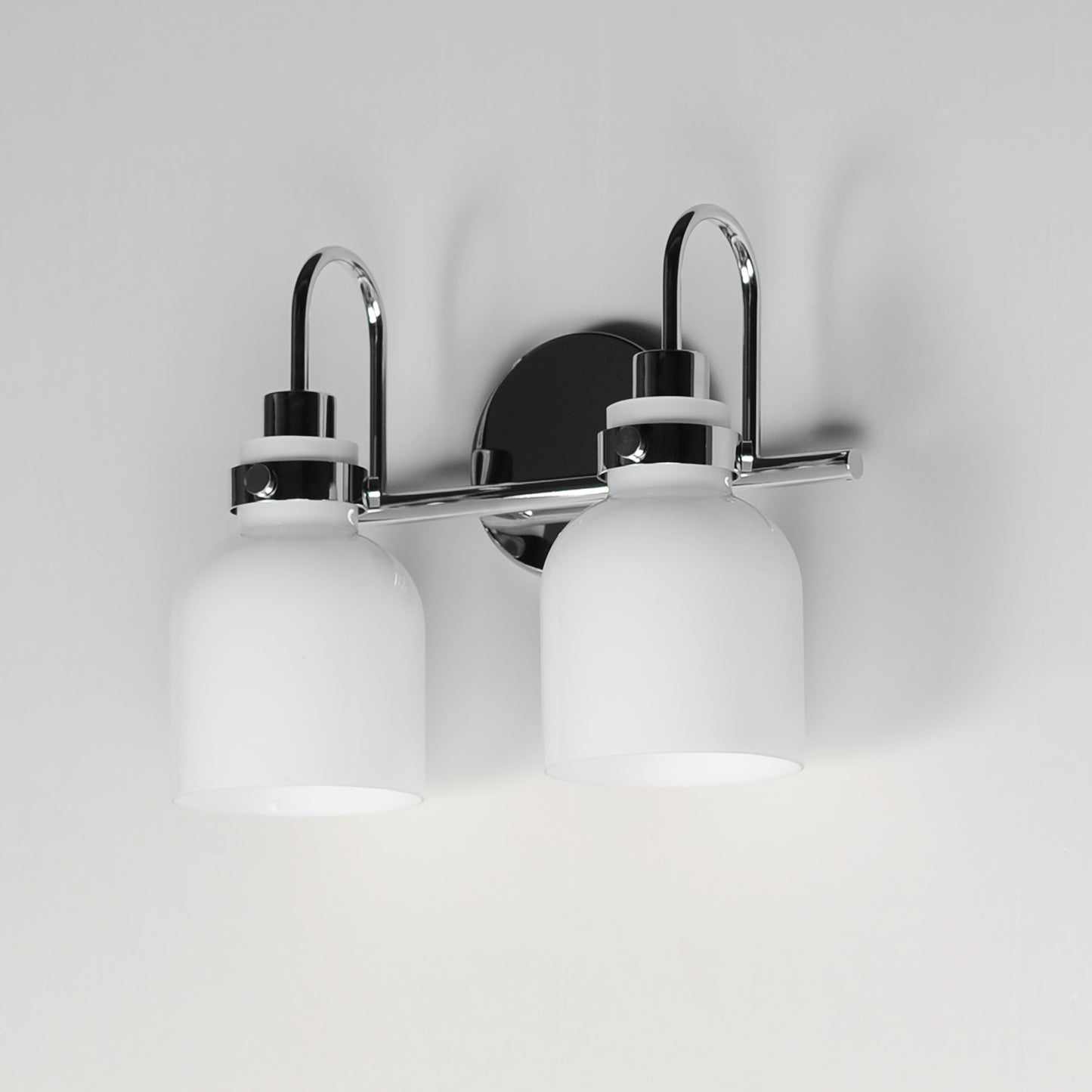Milk 2-Light Bath Vanity Polished Chrome by Maxim Lighting
