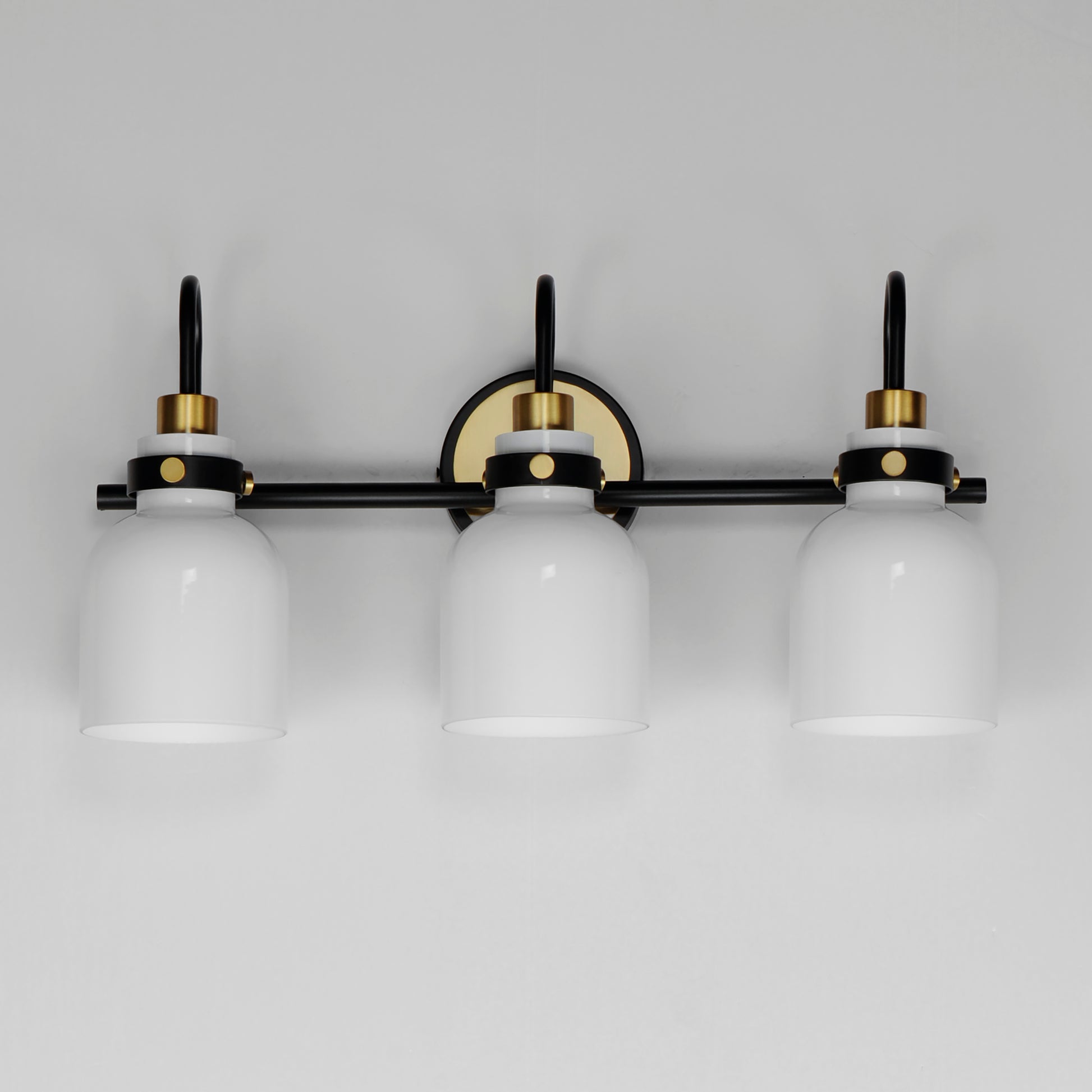 Milk 3-Light Bath Vanity Satin Brass by Maxim Lighting