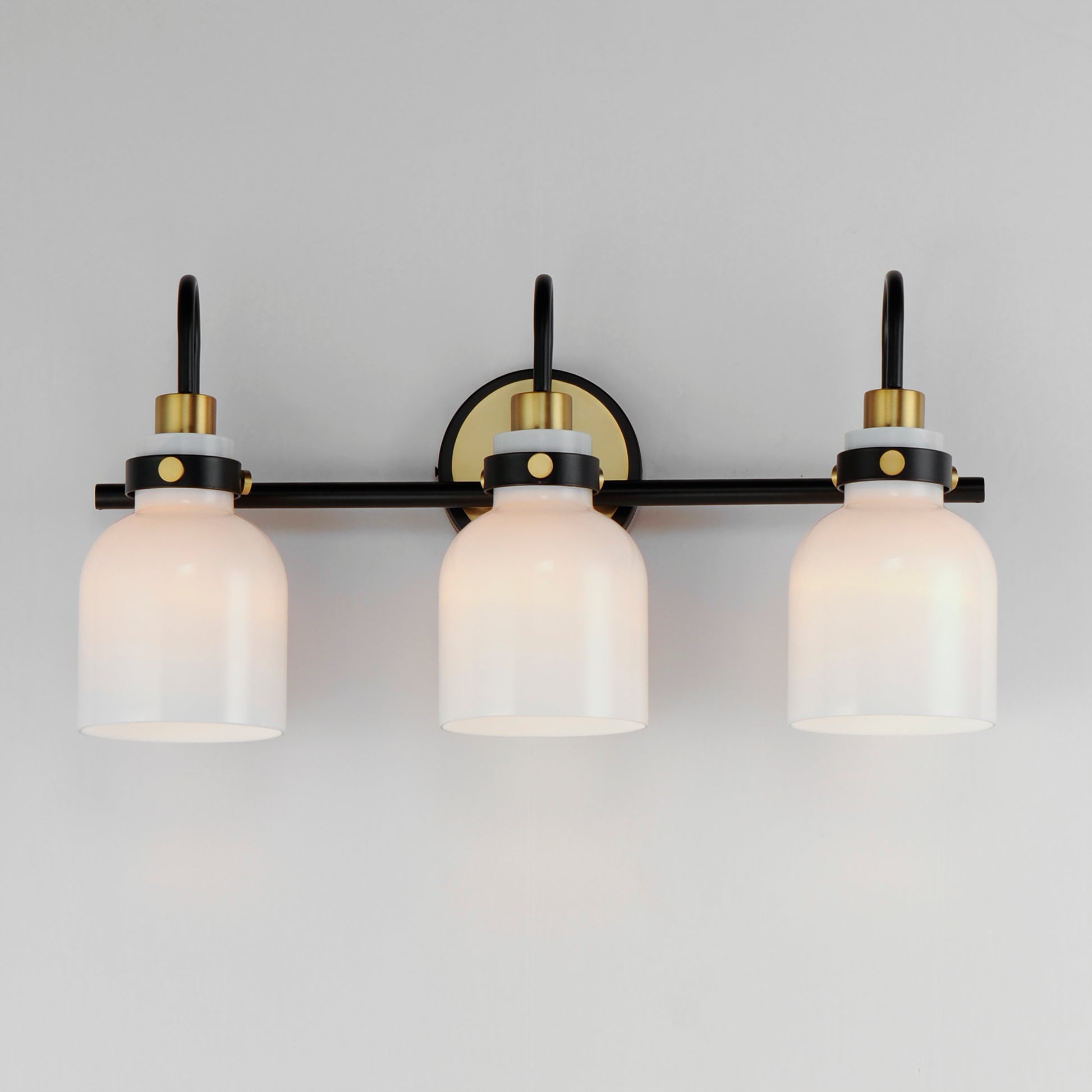 Milk 3-Light Bath Vanity Satin Brass by Maxim Lighting