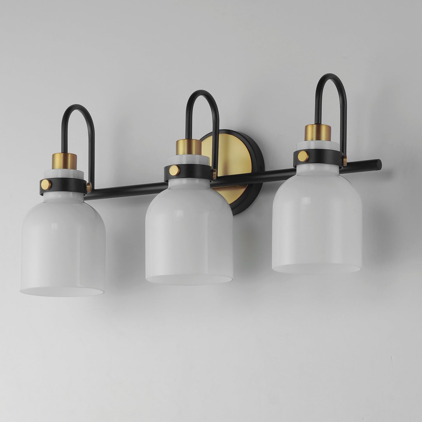 Milk 3-Light Bath Vanity Satin Brass by Maxim Lighting
