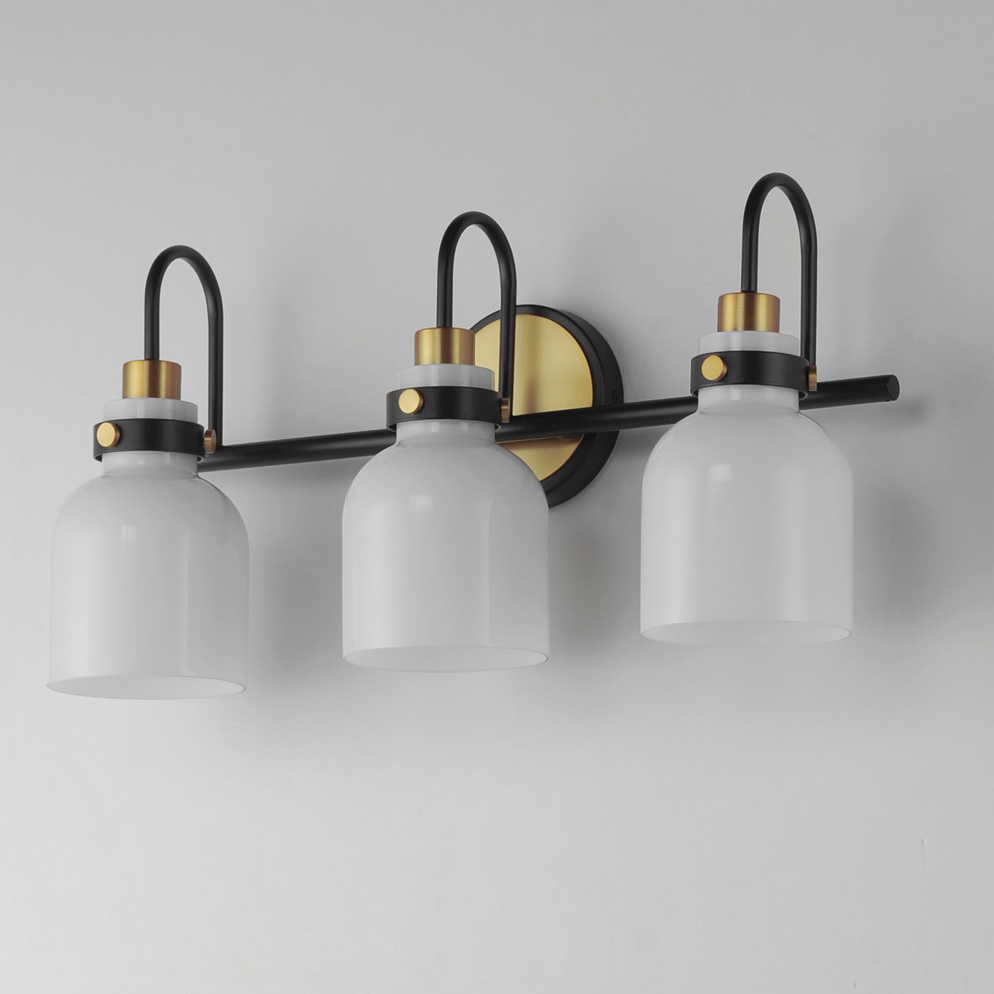Milk 3-Light Bath Vanity Satin Brass by Maxim Lighting