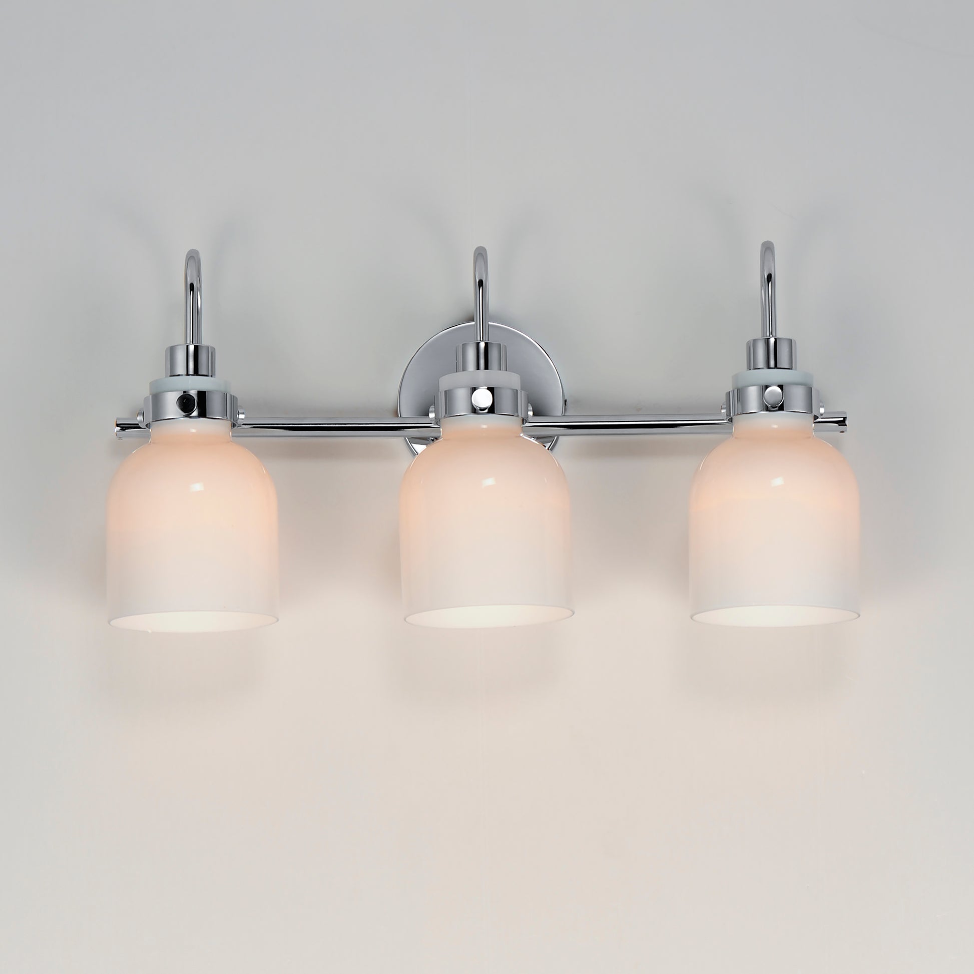 Milk 3-Light Bath Vanity Polished Chrome by Maxim Lighting