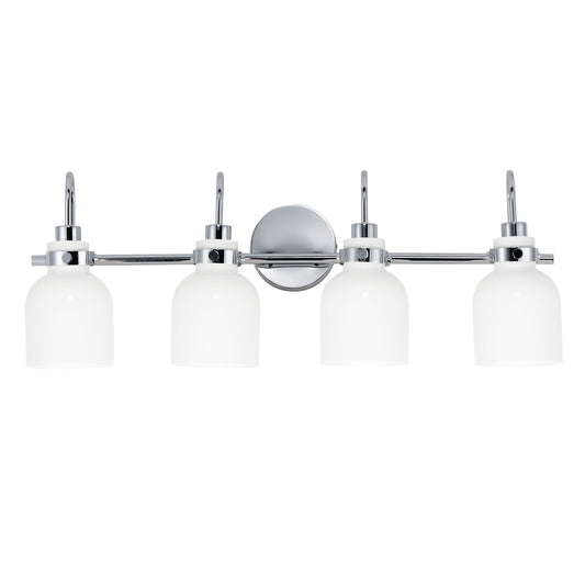 Milk 4-Light Bath Vanity Polished Chrome by Maxim Lighting