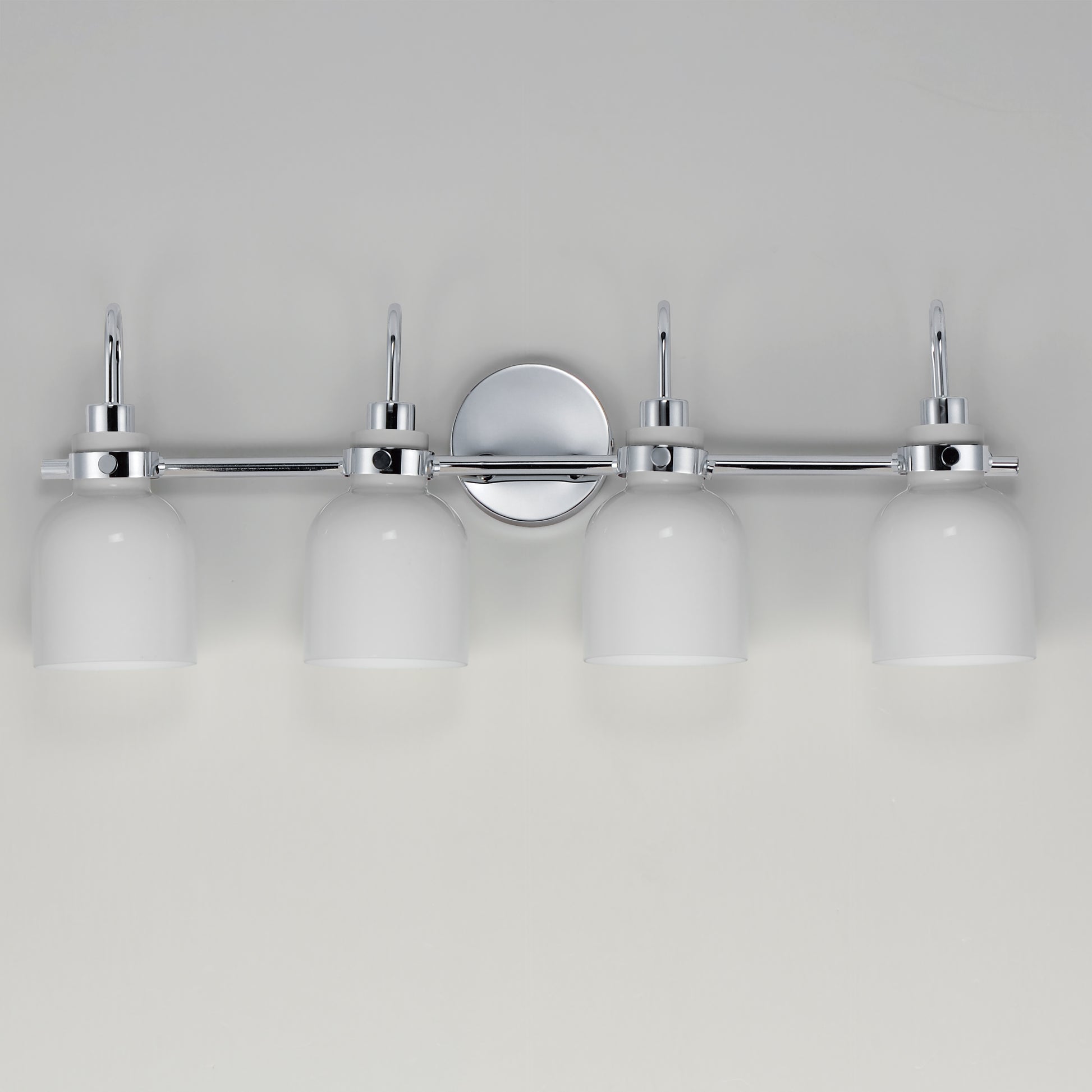 Milk 4-Light Bath Vanity Polished Chrome by Maxim Lighting