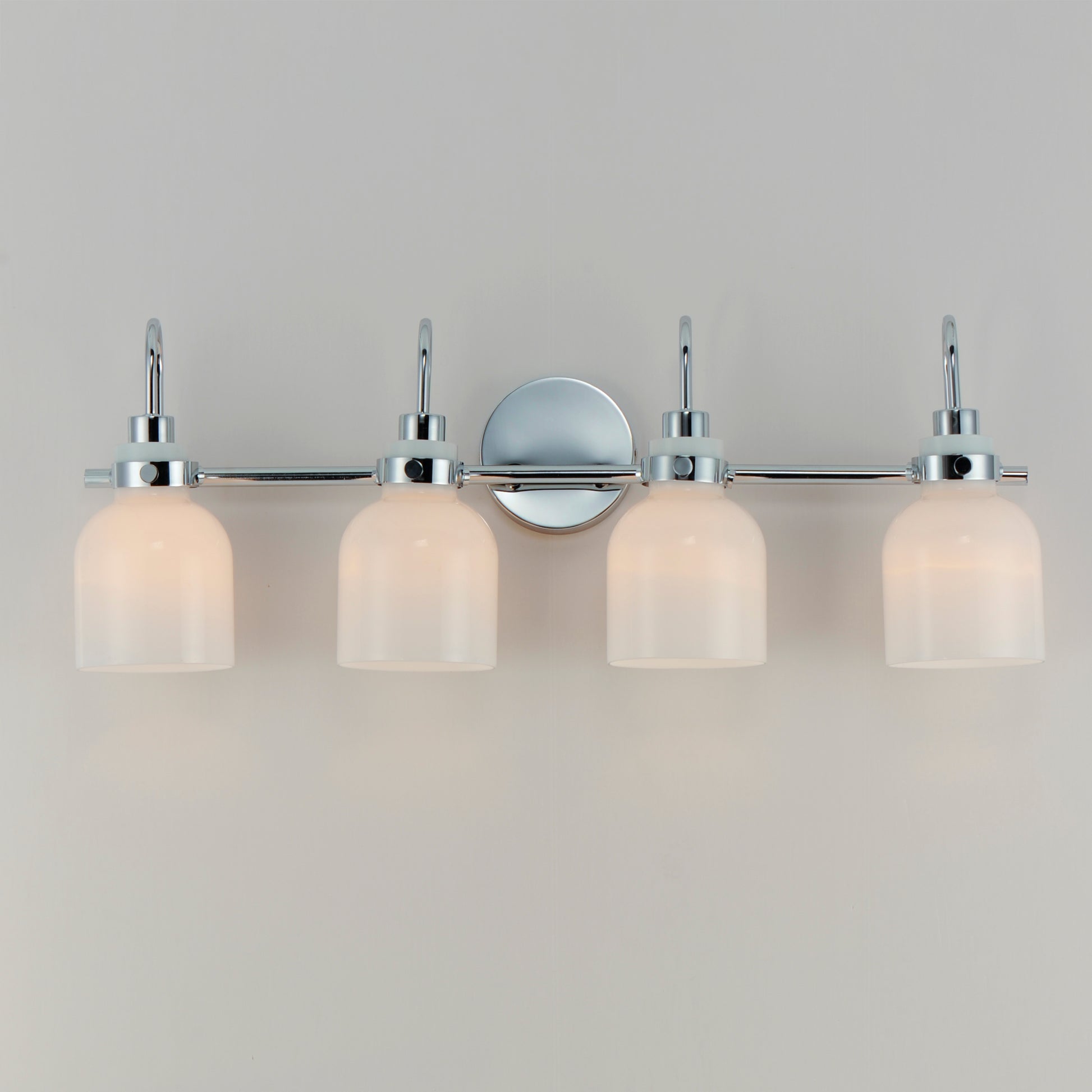Milk 4-Light Bath Vanity Polished Chrome by Maxim Lighting