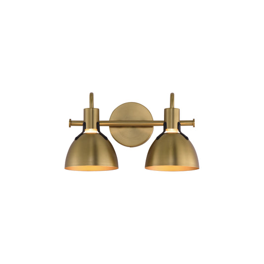Dusk 2-Light Wall Sconce Satin Brass by Maxim Lighting