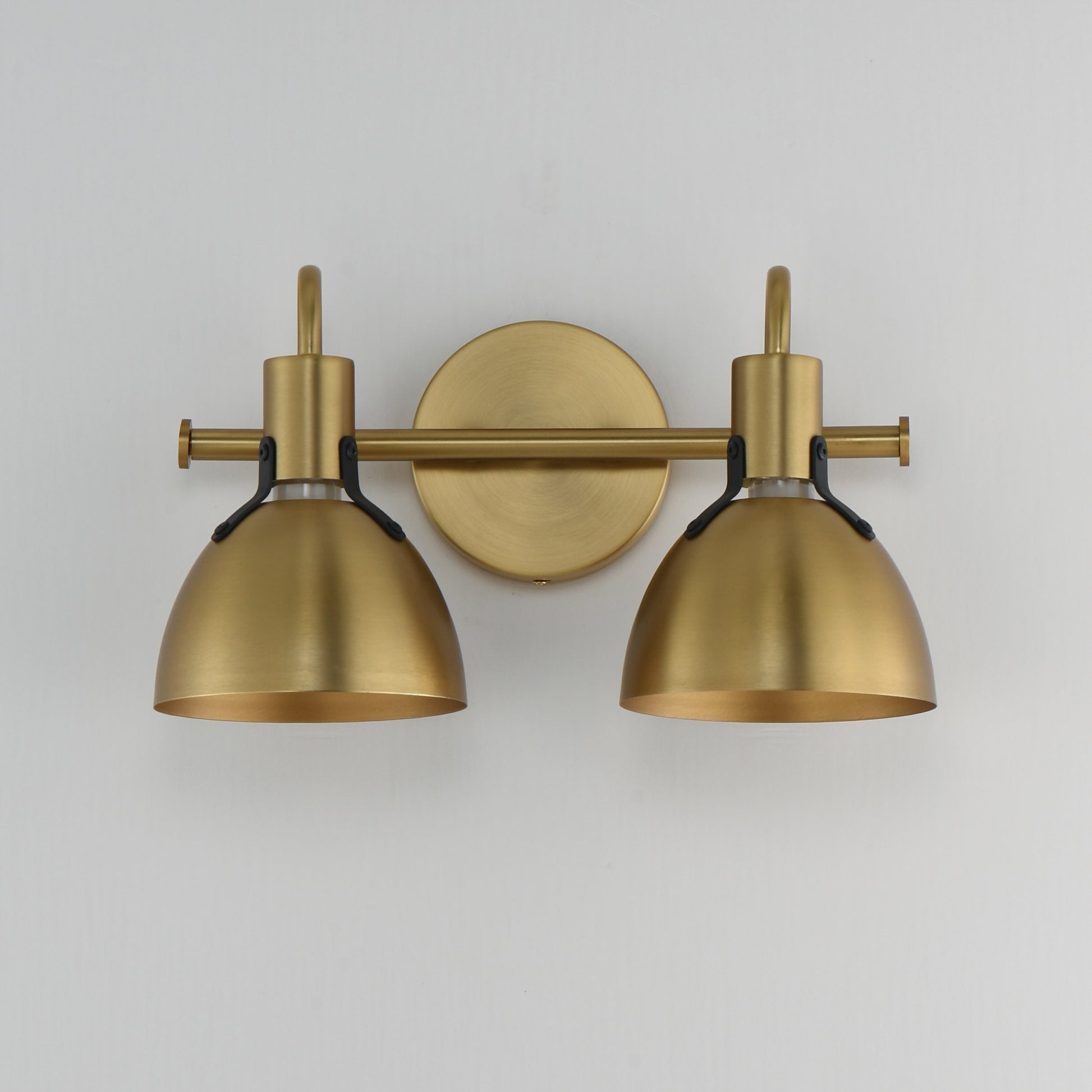 Dusk 2-Light Wall Sconce Satin Brass by Maxim Lighting