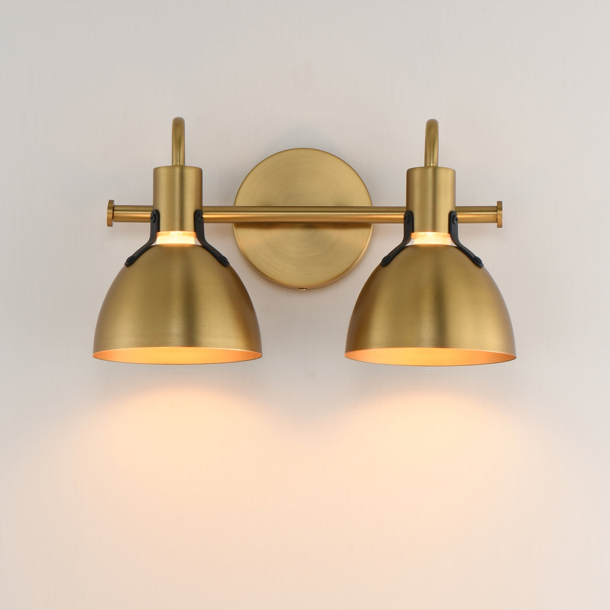 Dusk 2-Light Wall Sconce Satin Brass by Maxim Lighting