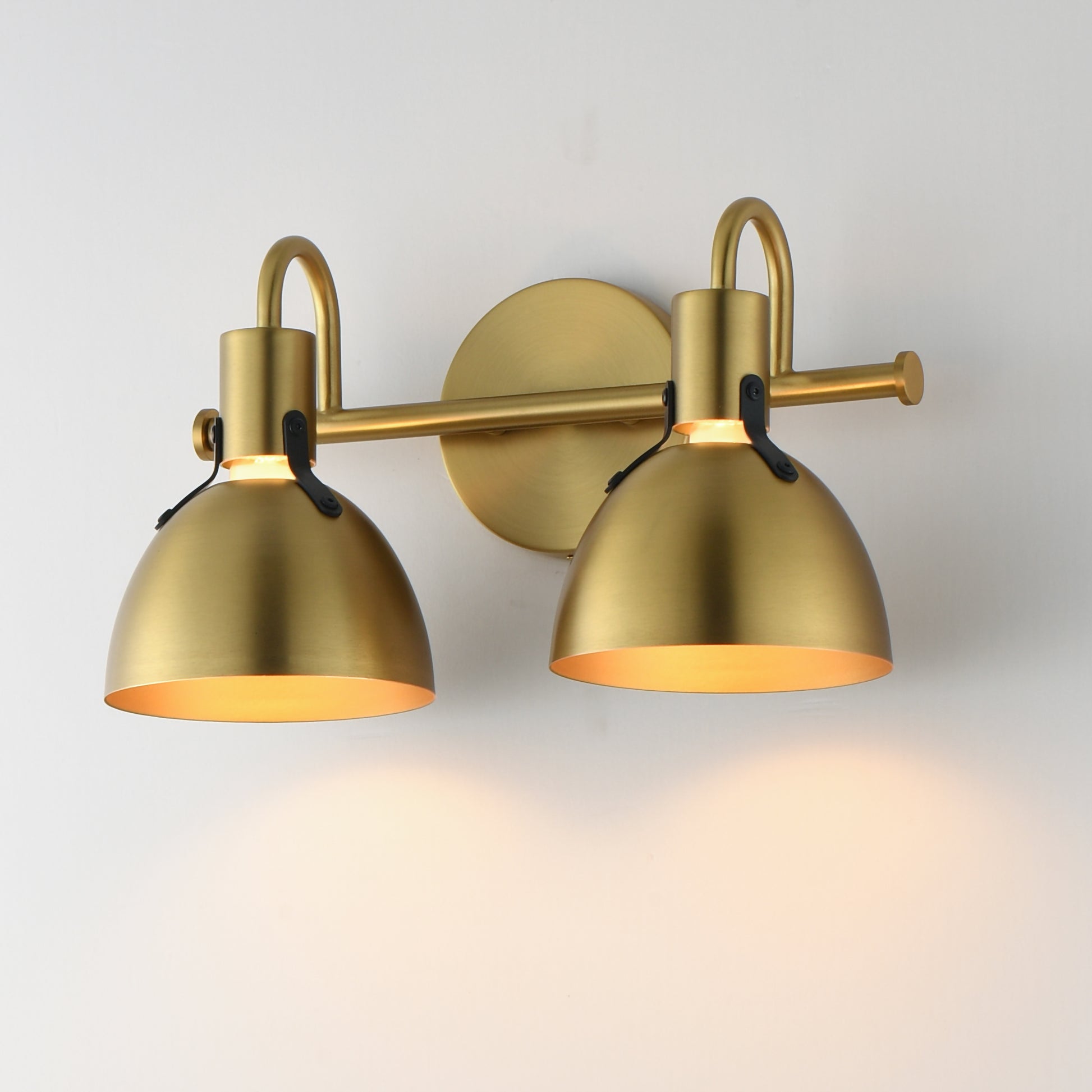 Dusk 2-Light Wall Sconce Satin Brass by Maxim Lighting