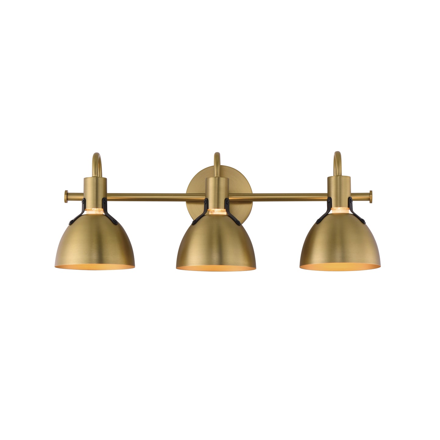 Dusk 3-Light Wall Sconce Satin Brass by Maxim Lighting