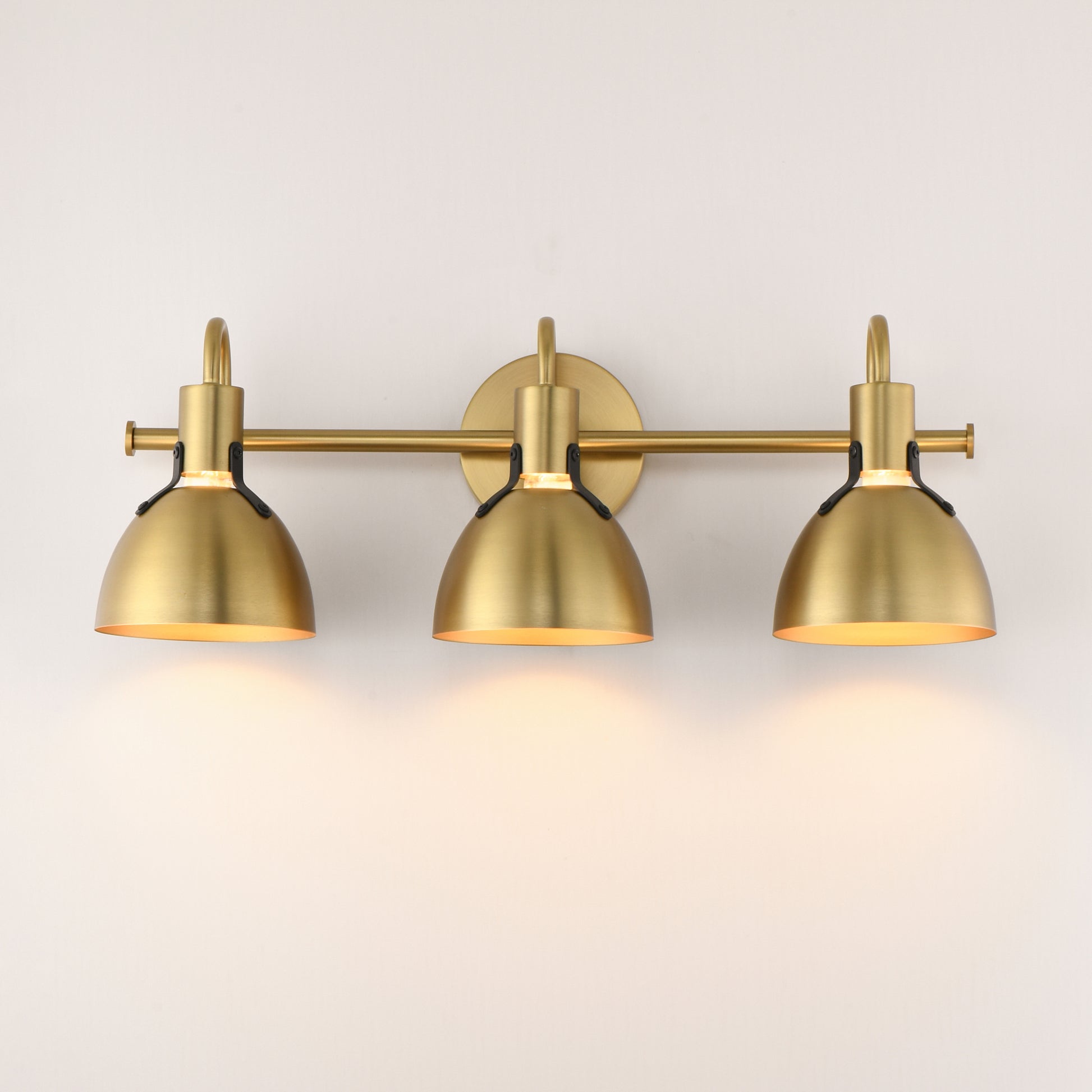 Dusk 3-Light Wall Sconce Satin Brass by Maxim Lighting