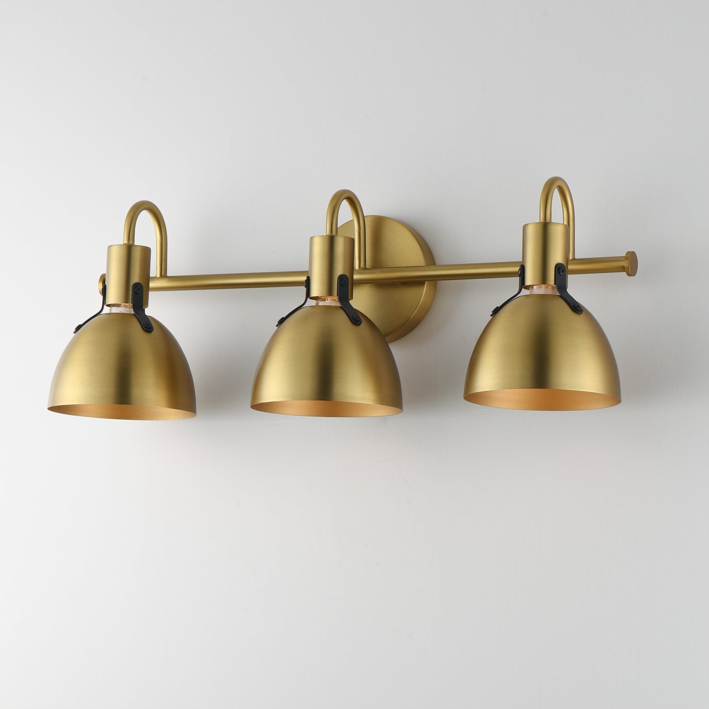 Dusk 3-Light Wall Sconce Satin Brass by Maxim Lighting