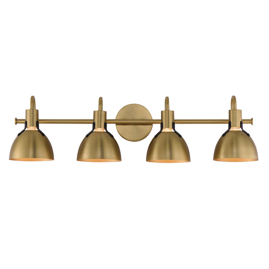 Dusk 4-Light Wall Sconce Satin Brass by Maxim Lighting