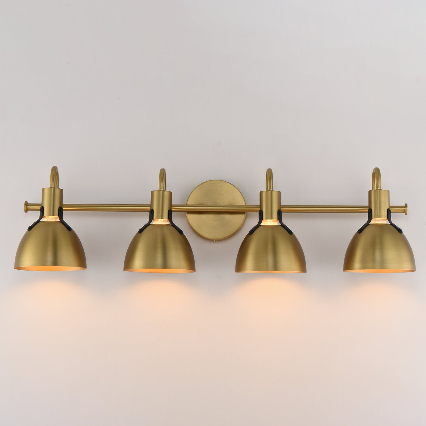 Dusk 4-Light Wall Sconce Satin Brass by Maxim Lighting