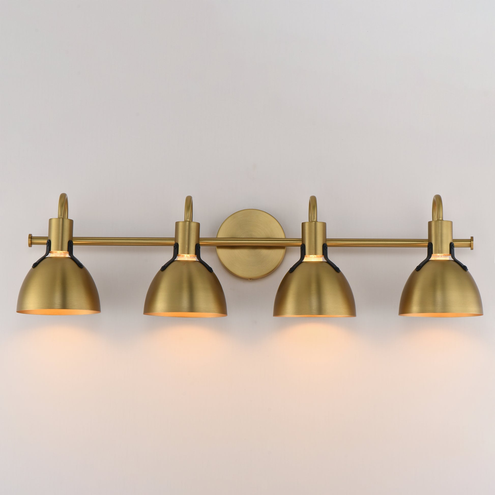 Dusk 4-Light Wall Sconce Satin Brass by Maxim Lighting