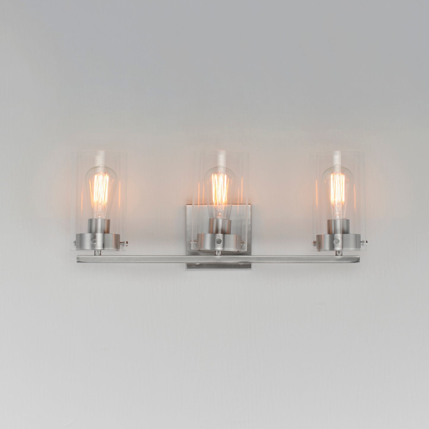 Pinn 3-Light Bath Vanity Satin Nickel by Maxim Lighting