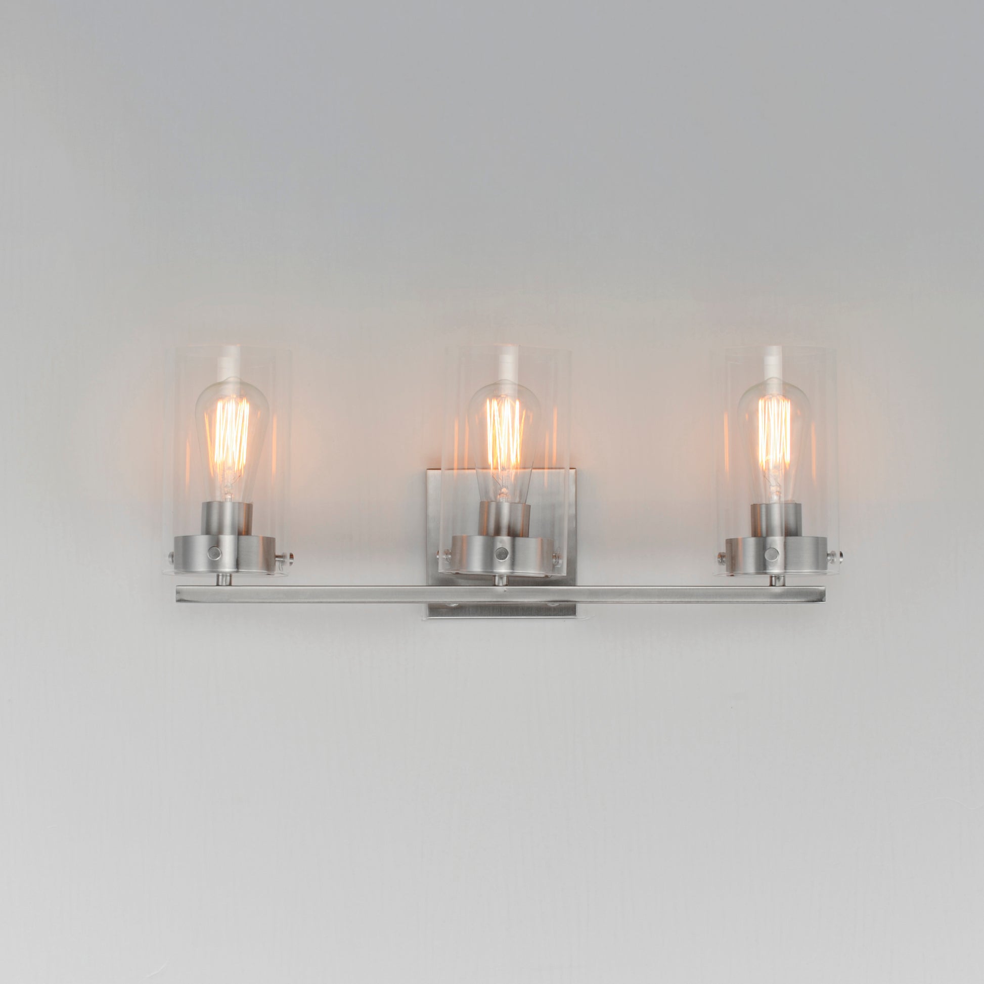 Pinn 3-Light Bath Vanity Satin Nickel by Maxim Lighting