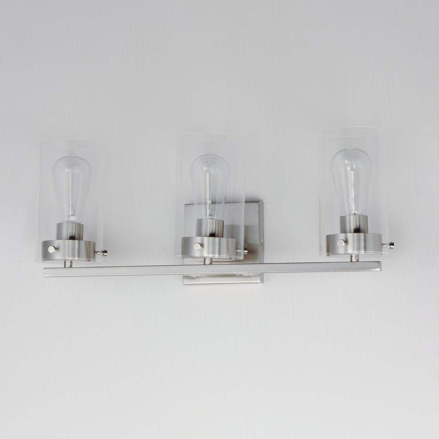 Pinn 3-Light Bath Vanity Satin Nickel by Maxim Lighting