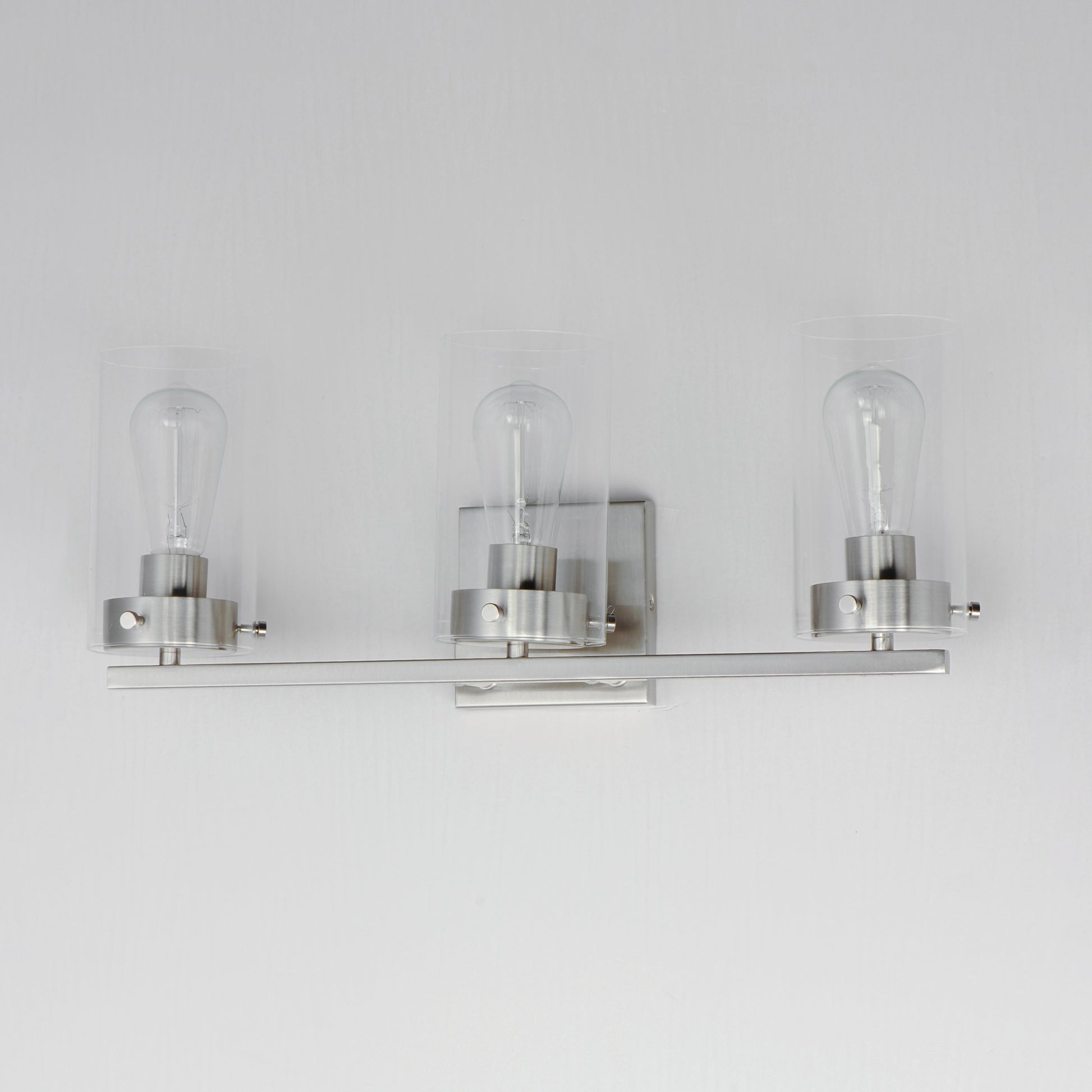 Pinn 3-Light Bath Vanity Satin Nickel by Maxim Lighting