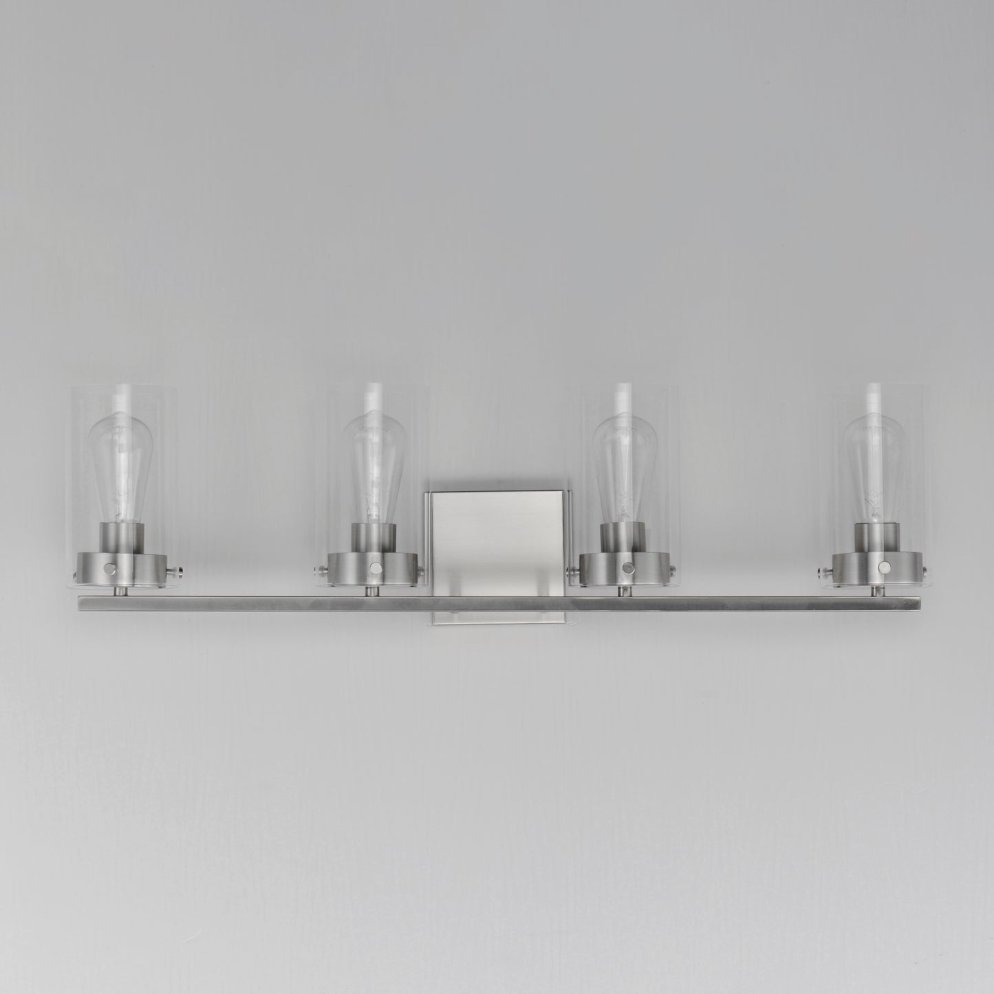 Pinn 4-Light Bath Vanity Satin Nickel by Maxim Lighting