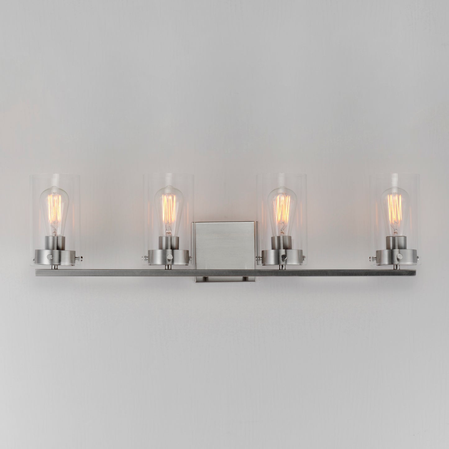 Pinn 4-Light Bath Vanity Satin Nickel by Maxim Lighting