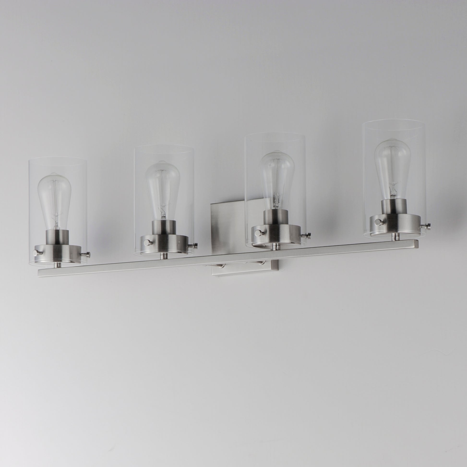 Pinn 4-Light Bath Vanity Satin Nickel by Maxim Lighting