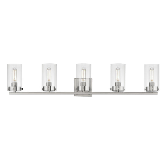 Pinn 5-Light Bath Vanity Satin Nickel by Maxim Lighting