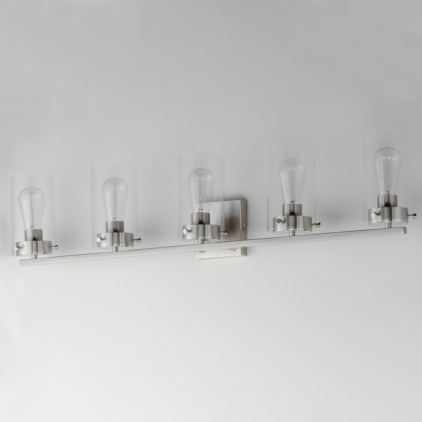 Pinn 5-Light Bath Vanity Satin Nickel by Maxim Lighting