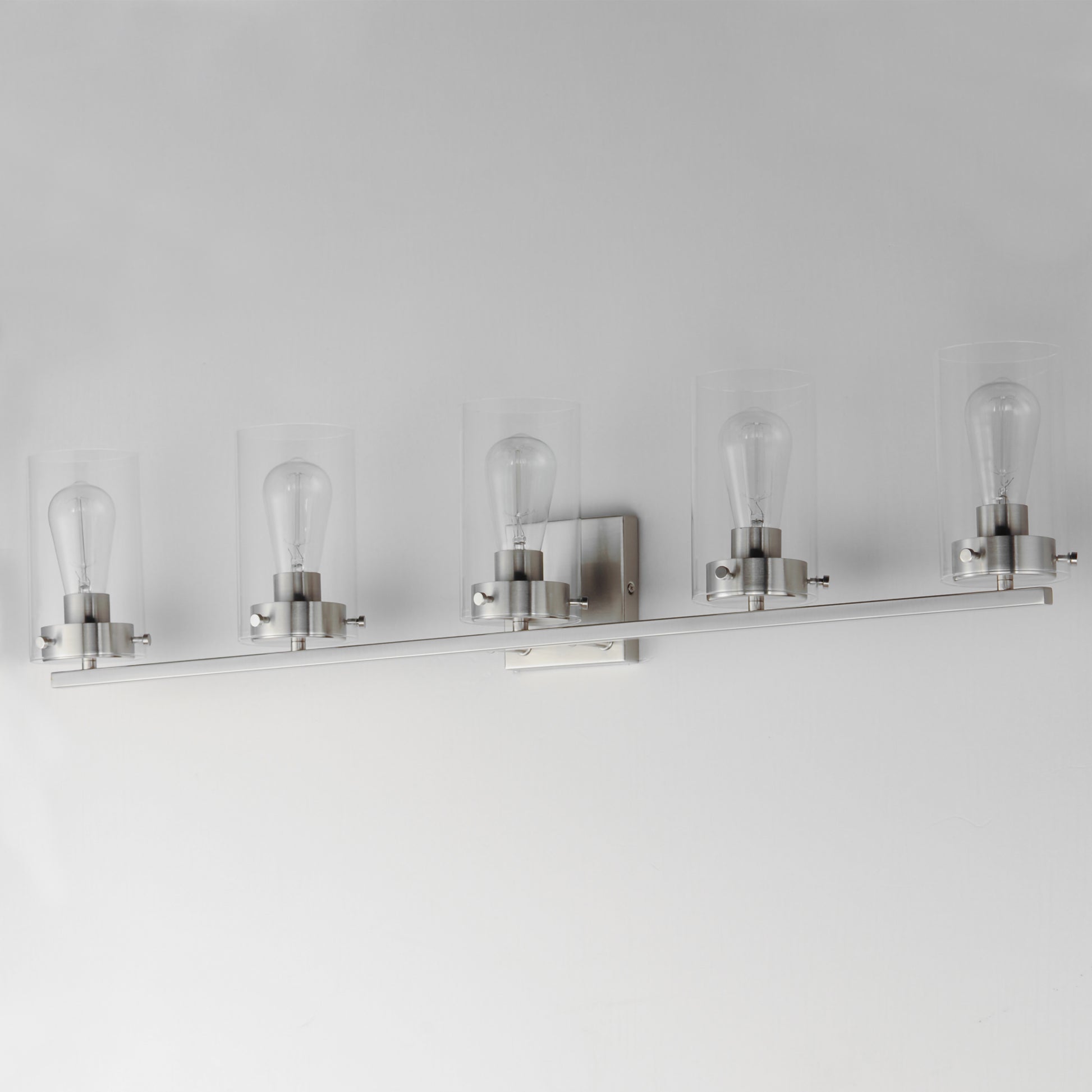 Pinn 5-Light Bath Vanity Satin Nickel by Maxim Lighting
